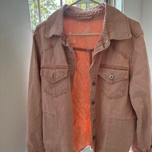 Womens light pink Denim Jacket